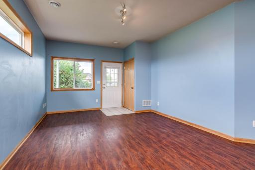 The layout is open and spacious with no stairs in or out.