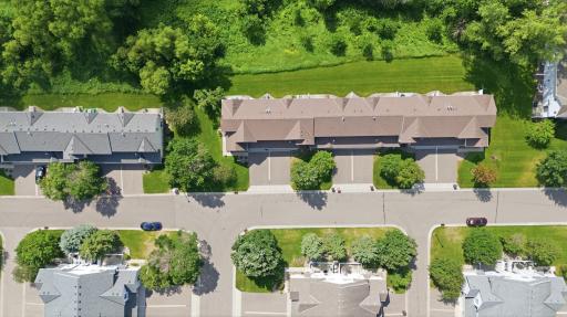 3176 Juniper Lane - Unit E-Direct overhead Aerial of home and back nature preserve-Angle.jpg