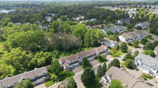 3176 Juniper Lane - Unit E-Aerial of home and back nature preserve-Angle.jpg