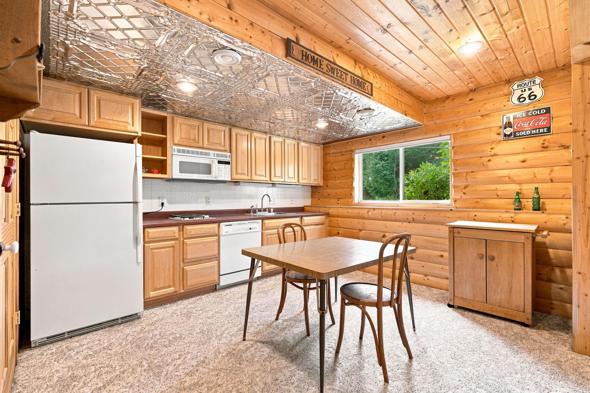 Lower level 2nd kitchen.