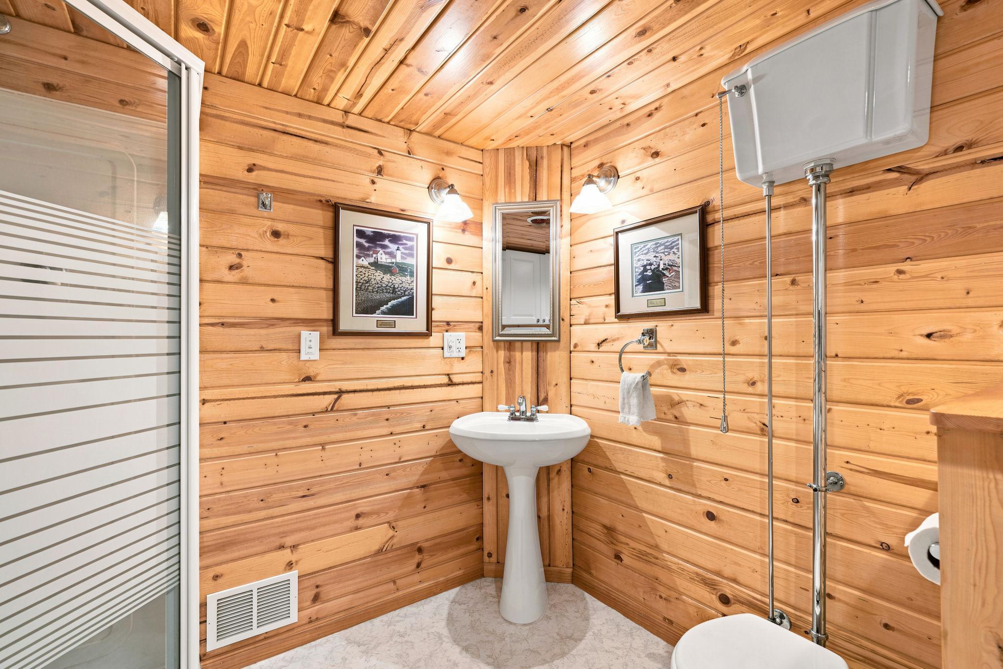 Cute bath in lower level