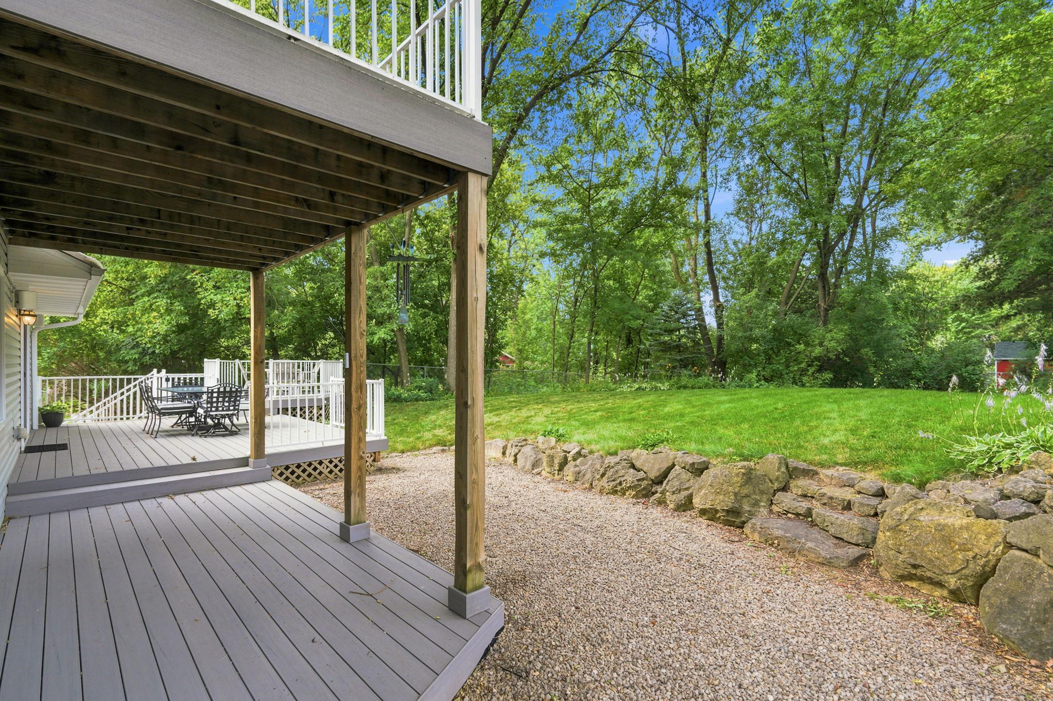 Deck under primary deck.