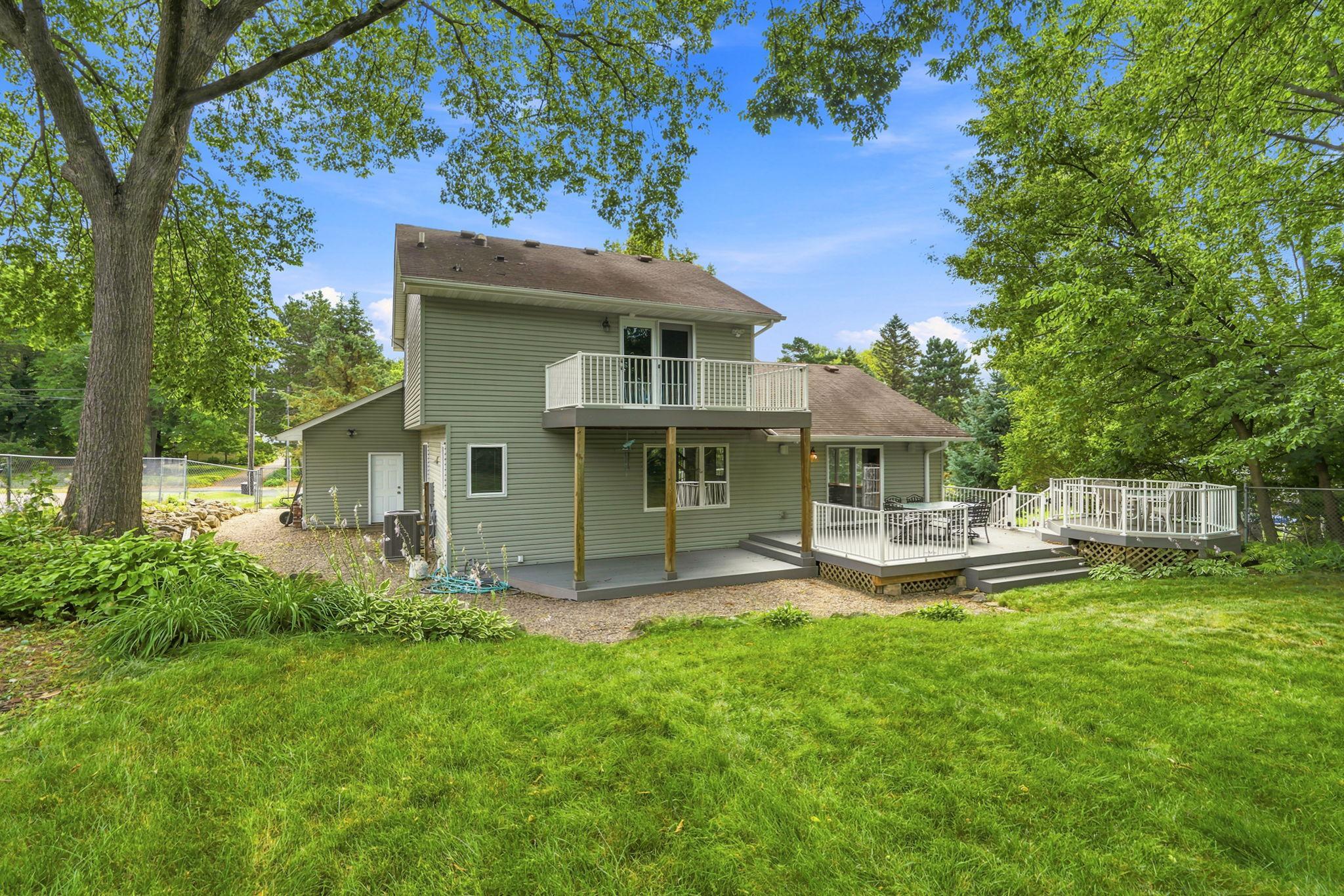 Rear view of home.
