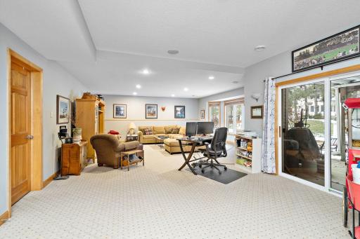 Walk out lower level - large family room walks out to the private backyard.