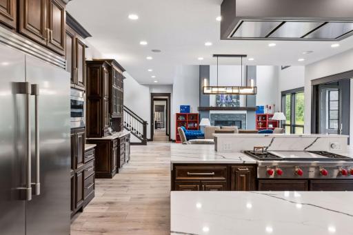 View of your kitchen all the way to the MIL suite!