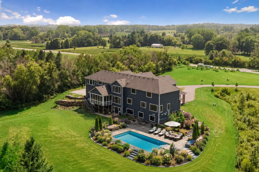 Your backyard virtually staged with a beautiful pool and landscaping!