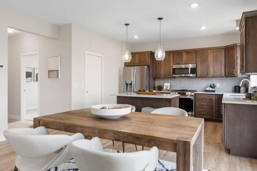 Beautiful wood cabinets with walk-in pantry