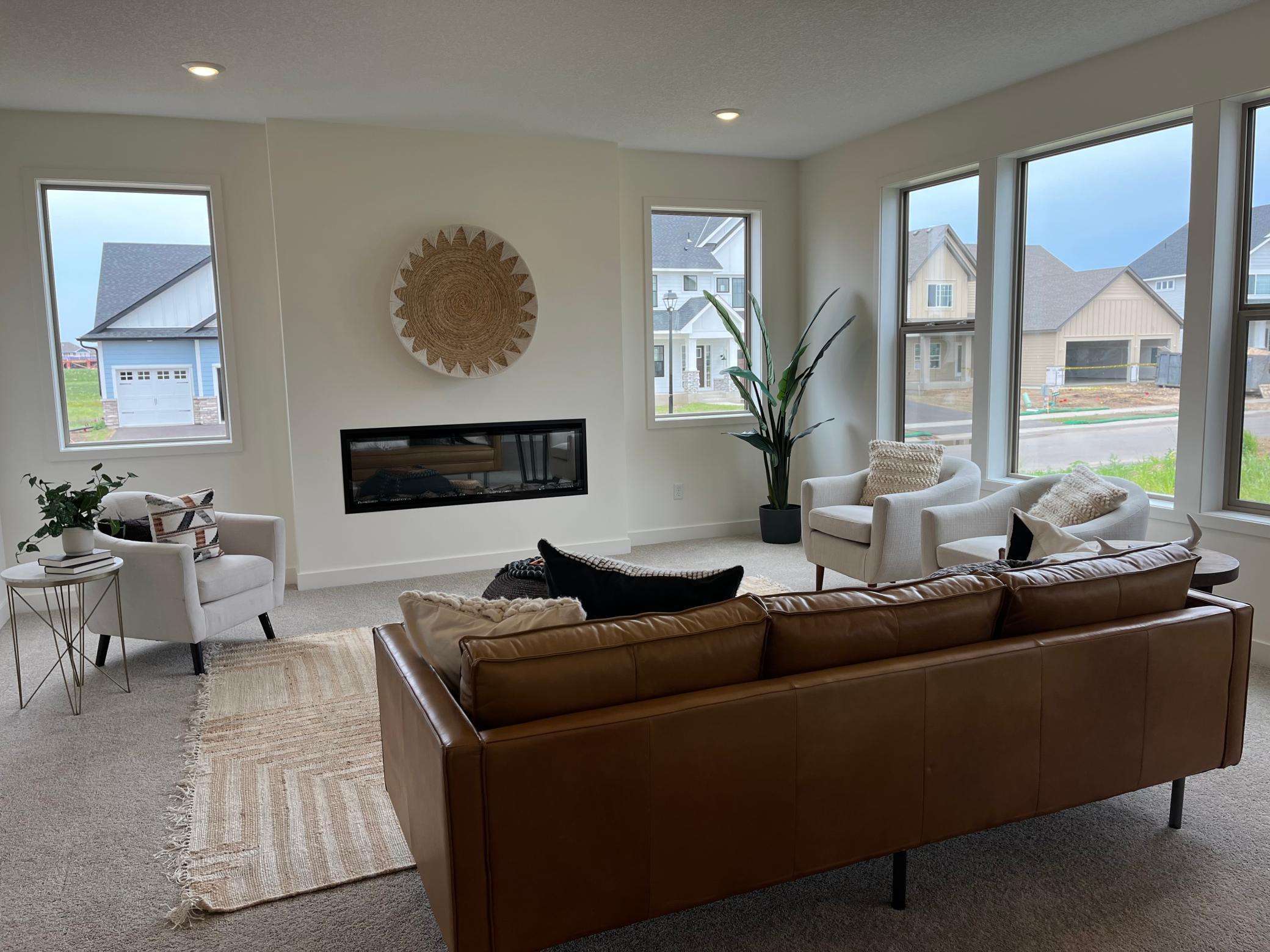 Windows on 2 sides of family room. Corner lot.