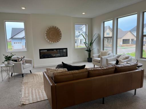 Windows on 2 sides of family room. Corner lot.