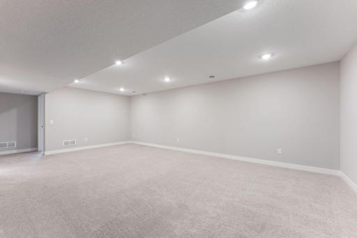 Rec room in lower level