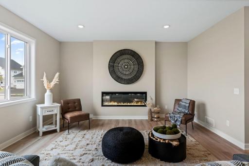 Connection above fireplace for a wall mounted TV