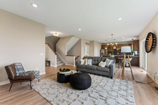 Staircase off foyer