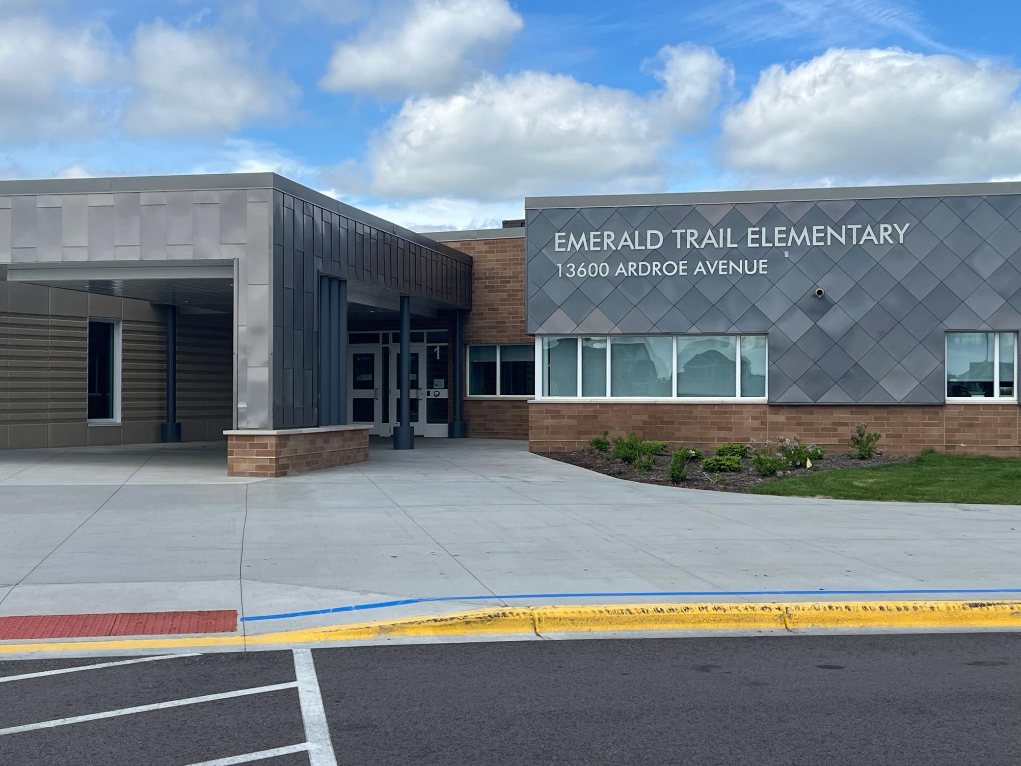 Emerald Trail Elementary right across from the neighborhood