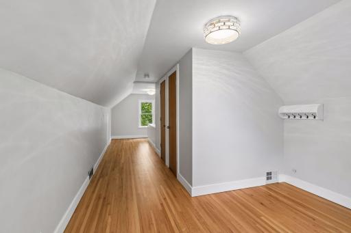There is a large 9x5 walk in closet with plenty of space for clothes and shoes