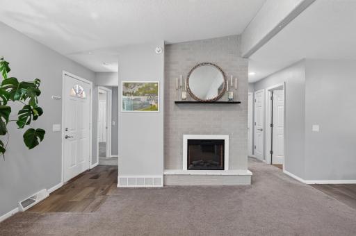 Wrap around hallyway that connects all 3 bedrooms