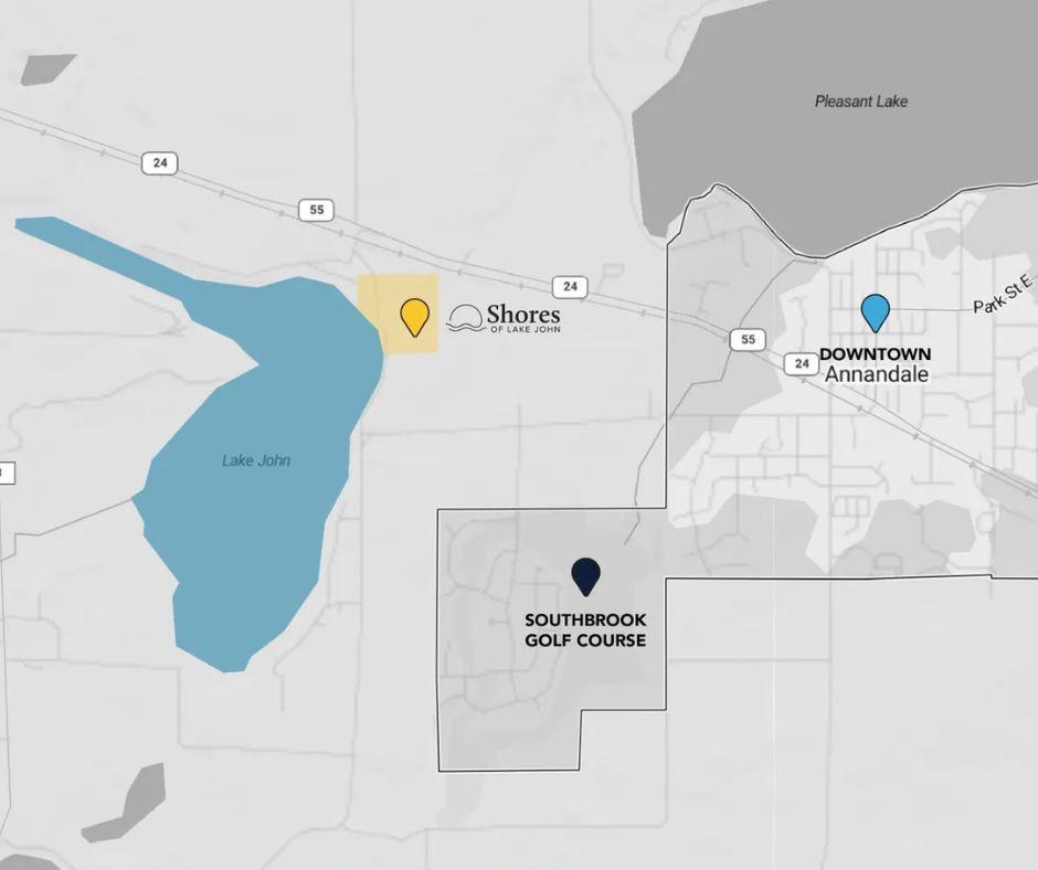 The SHORES of LAKE JOHN has much to offer and is only 45 minutes away from the Twin Cities.