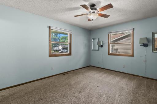 Main level primary bedroom.