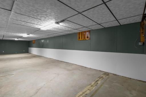 This expansive unfinished space in the lower level only needs flooring to add an additional 630 finished square feet!