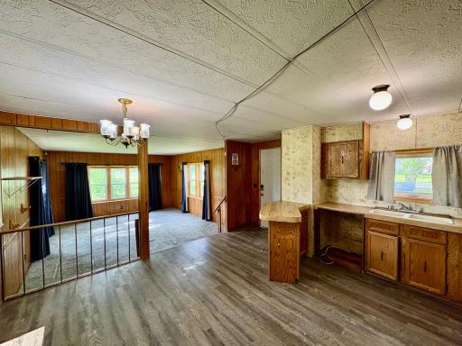 Kitchen with new flooring