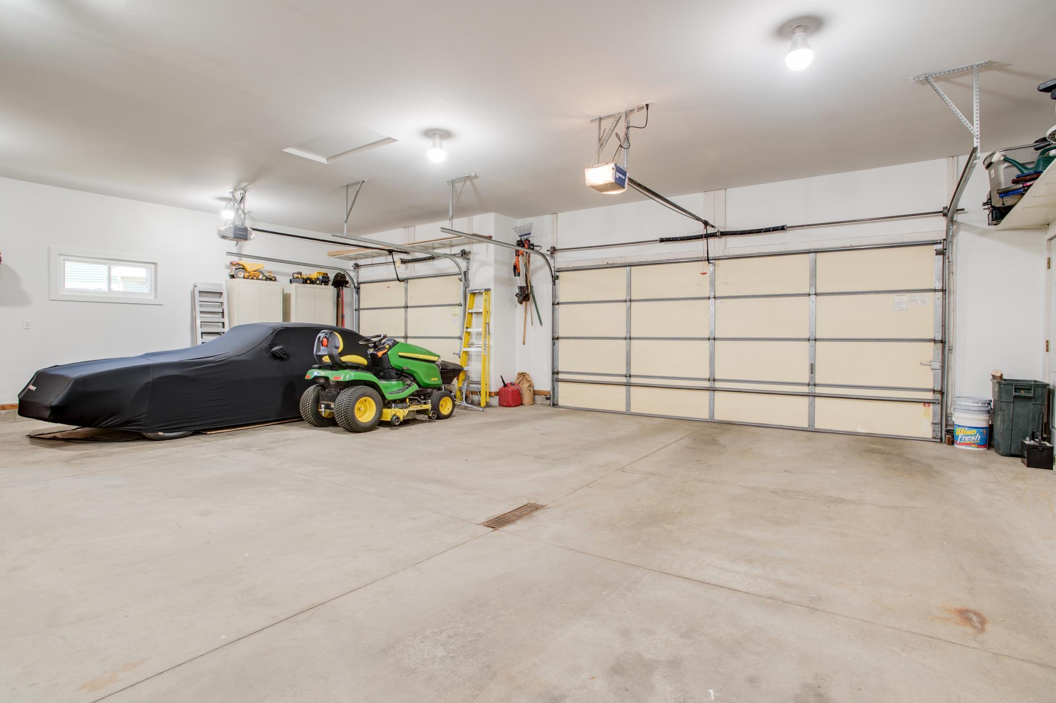 Large finished and heated Garage