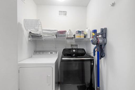 YES -- so brilliant!! The laundry is located on the upper level!
