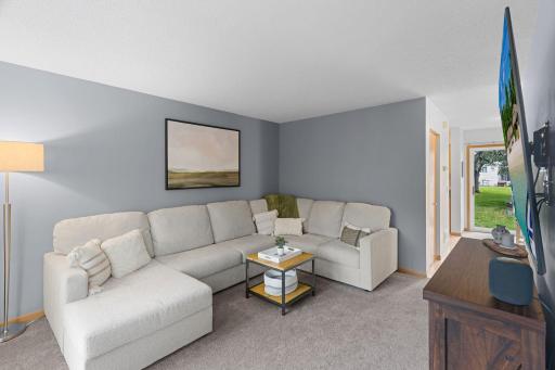 Living room is spacious and freshly painted. Gather your friends and enjoy your time!