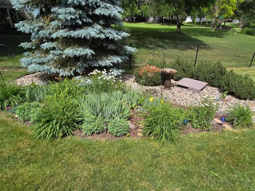More flower bed area
