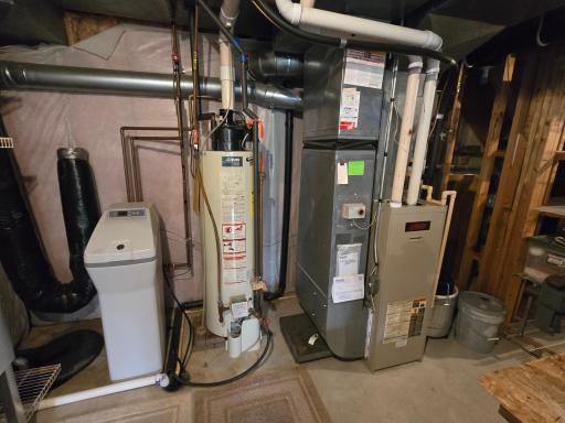 House includes all the rock solid utilities including a gas water heater and natural gas fireplace.