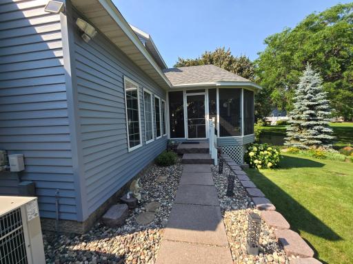 Just a short walk from the SPA HOT TUB to the 3 season Patio