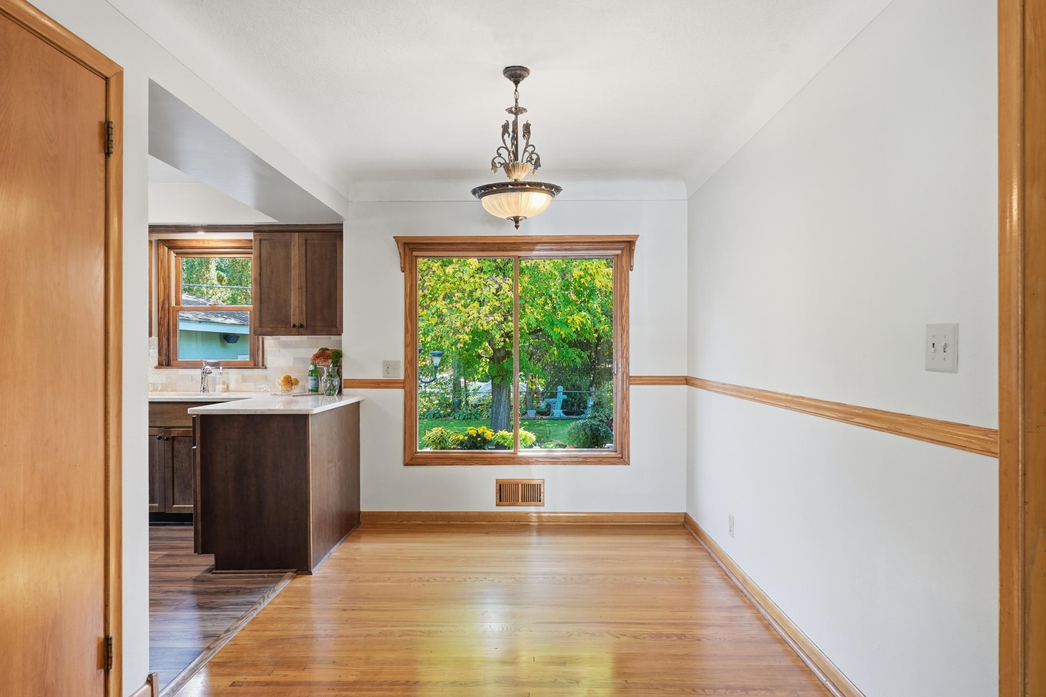 Informal dining area.