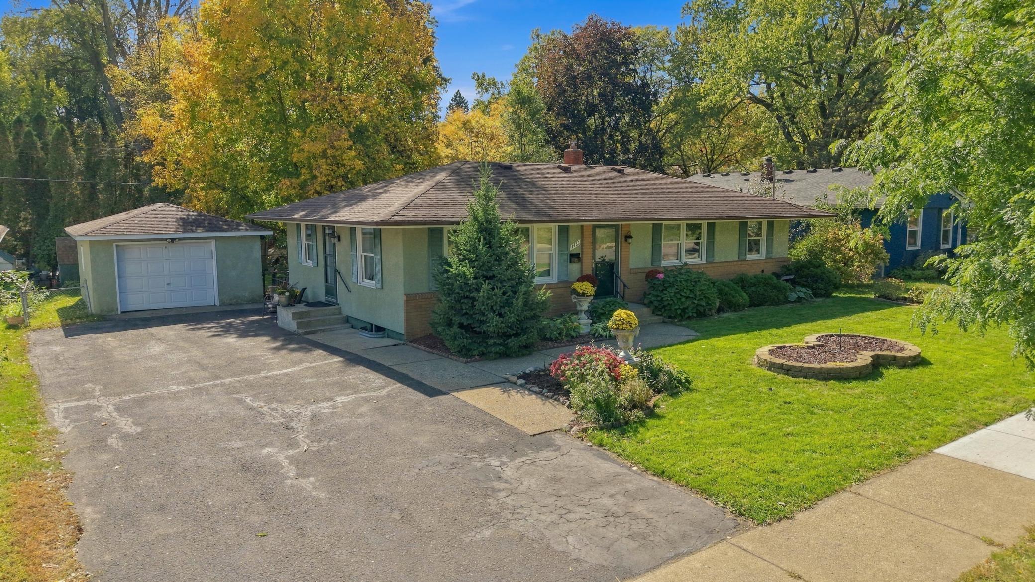 1 car garage with ample parking space for visitors.