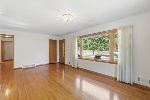 Move in ready, with sun-drenched views in the living room.