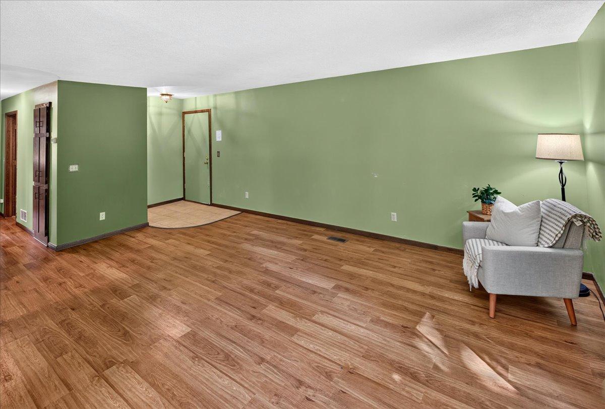 Living room with LVP flooring