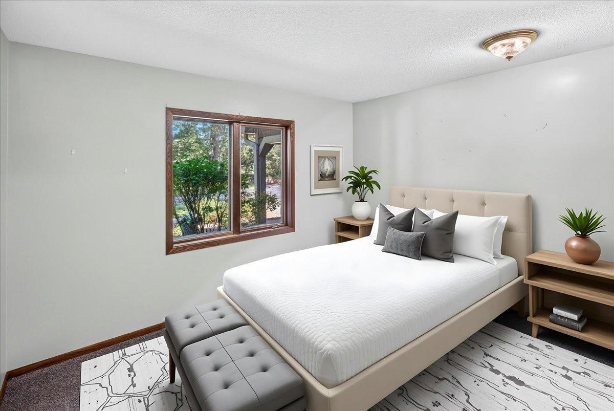 Staged bedroom