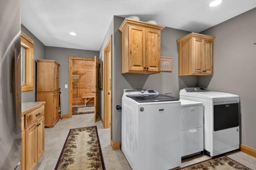 Convenient laundry right off of the kitchen.