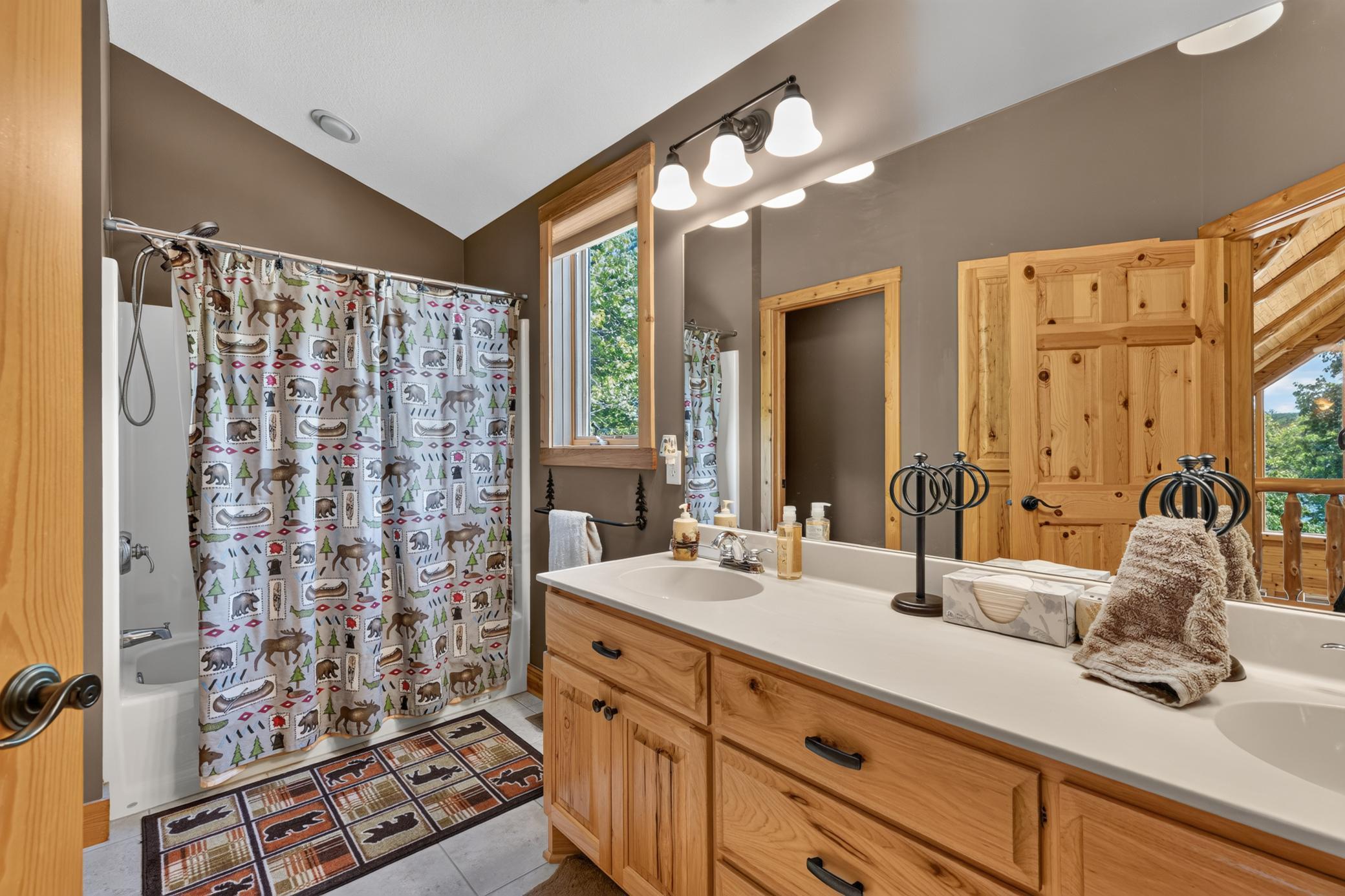 Upper full bathroom.