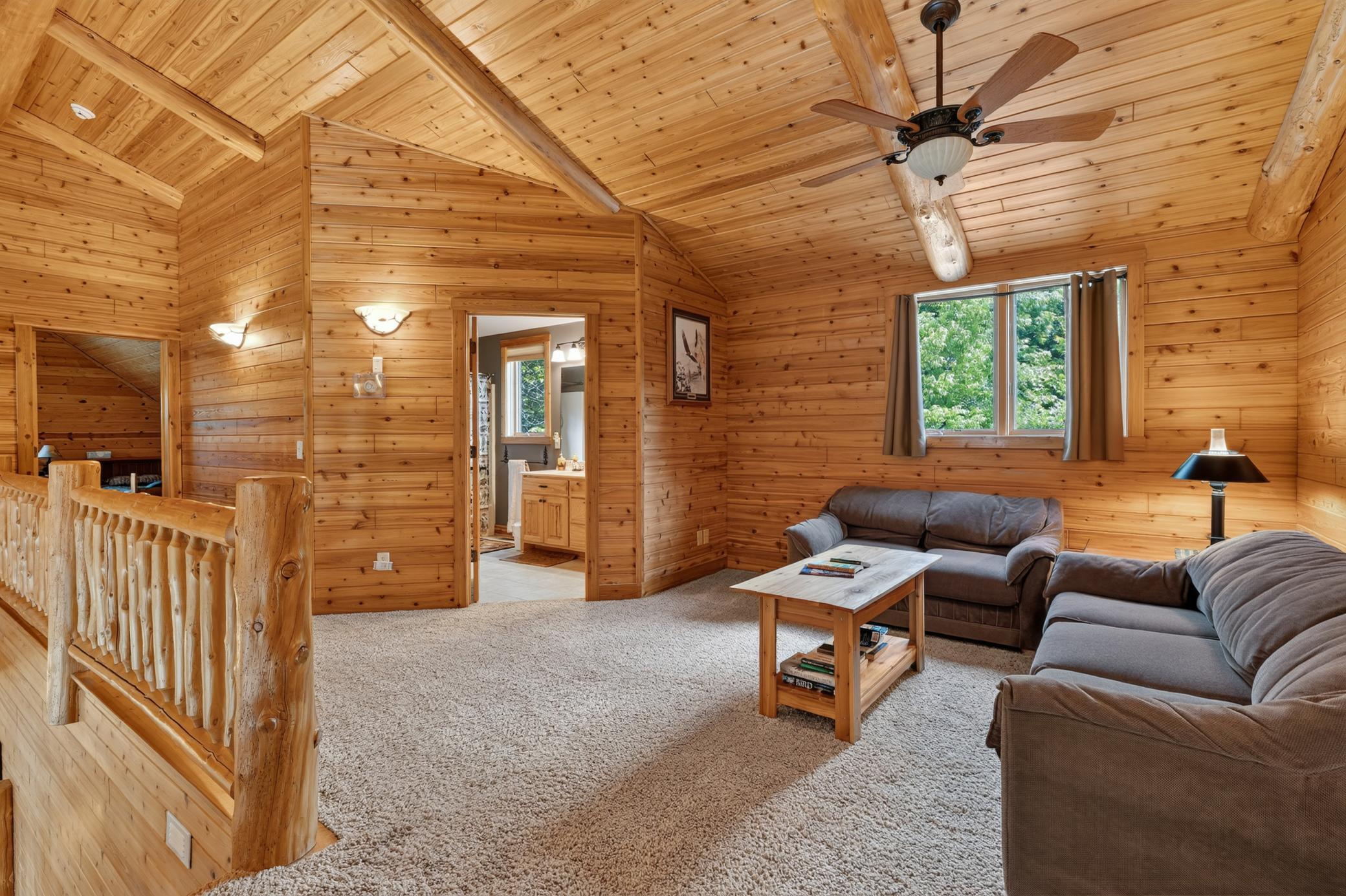 Upper level family room.