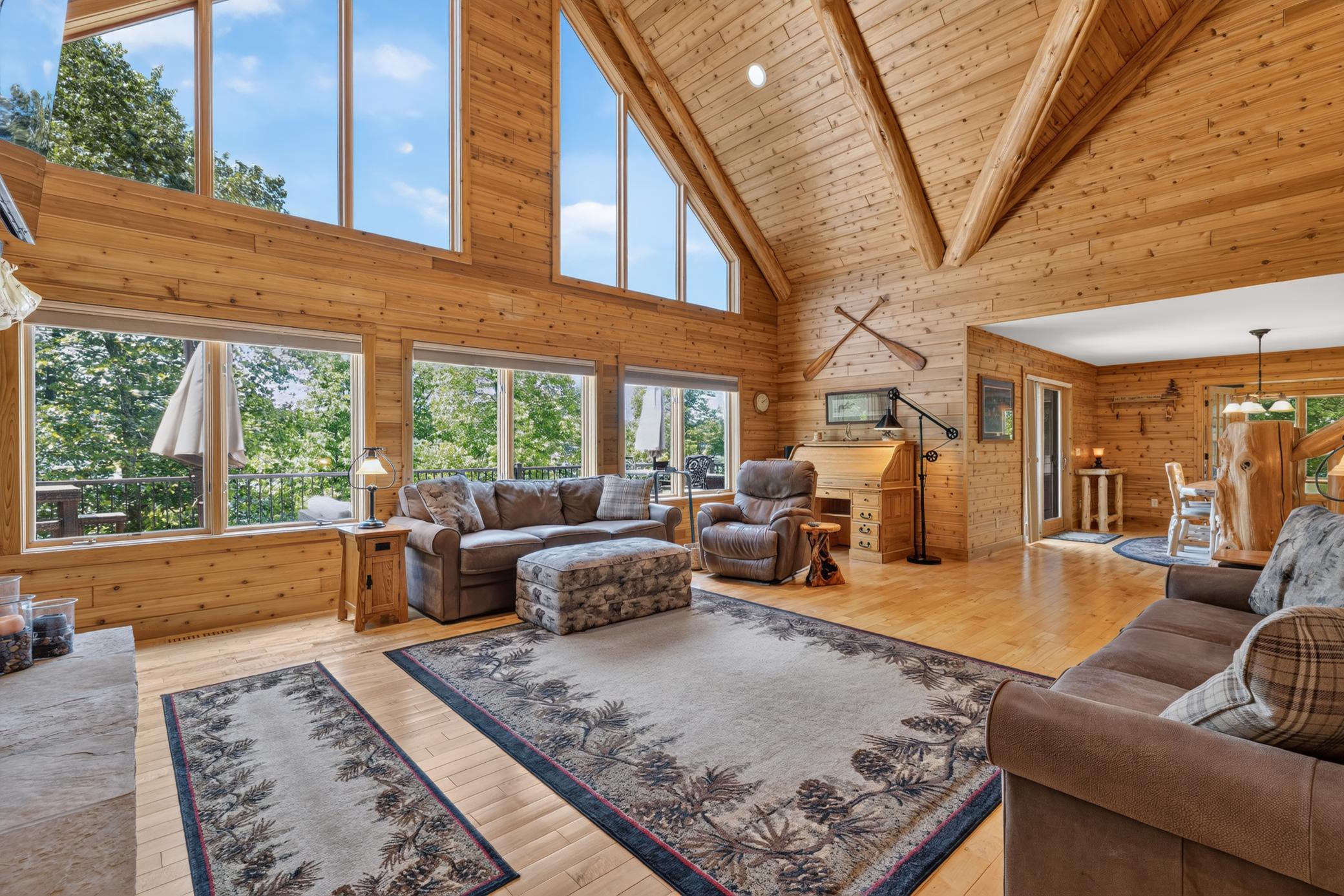 Soaring ceilings and lots of natural light.