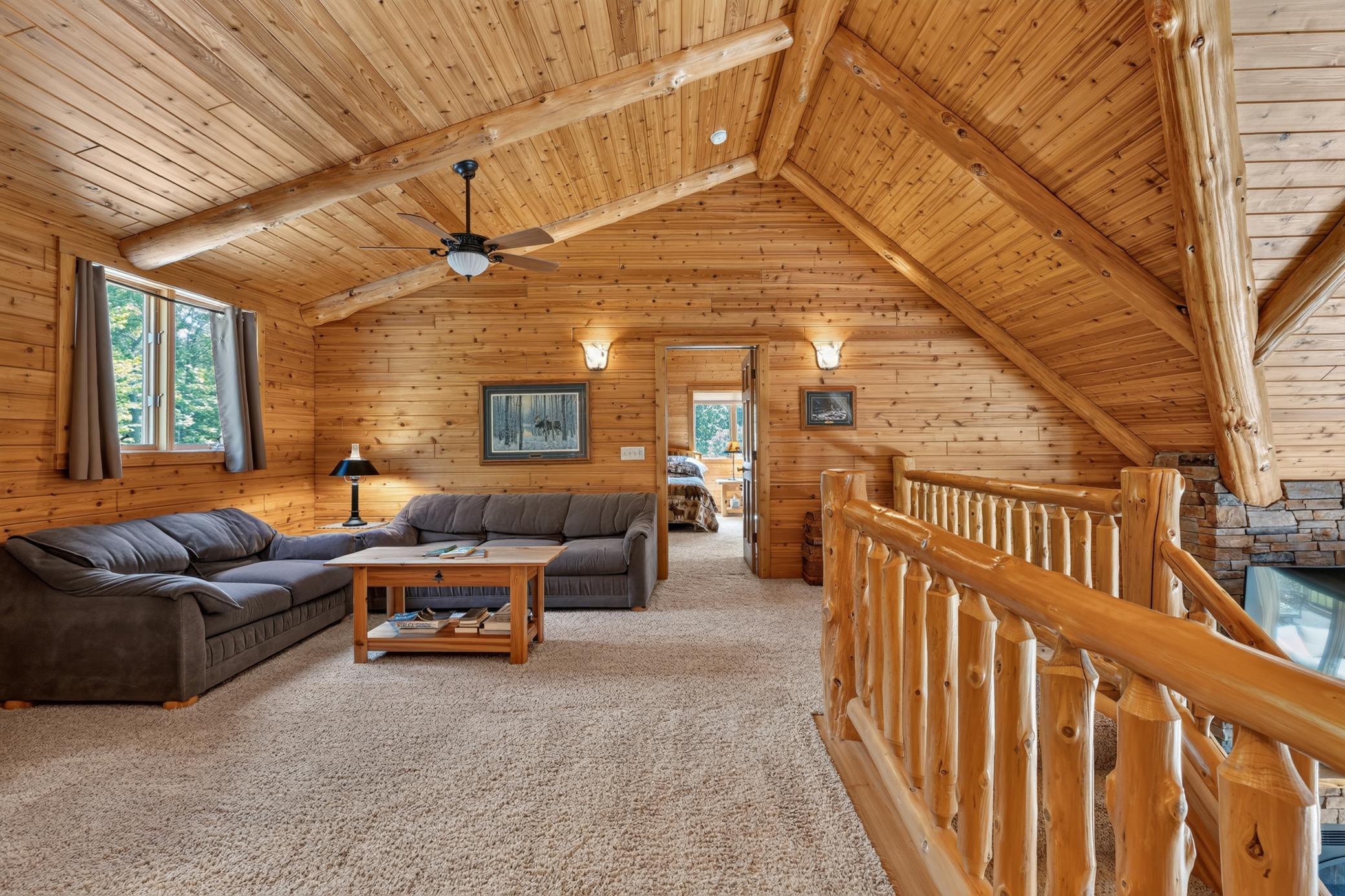 Family room with bedroom #2 in the background.
