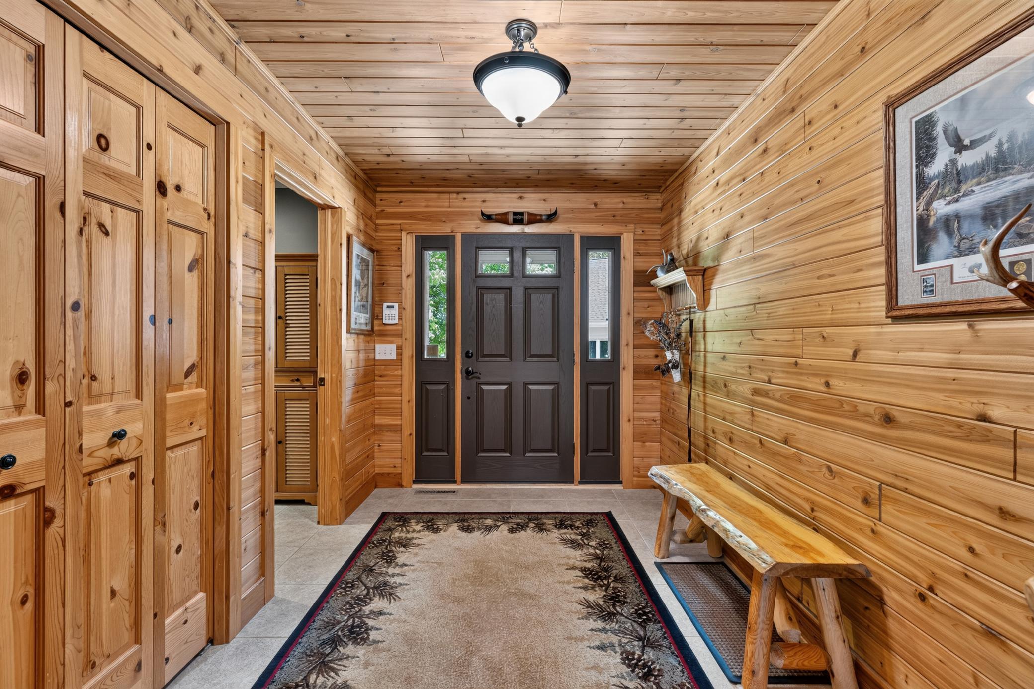 Spacious foyer.