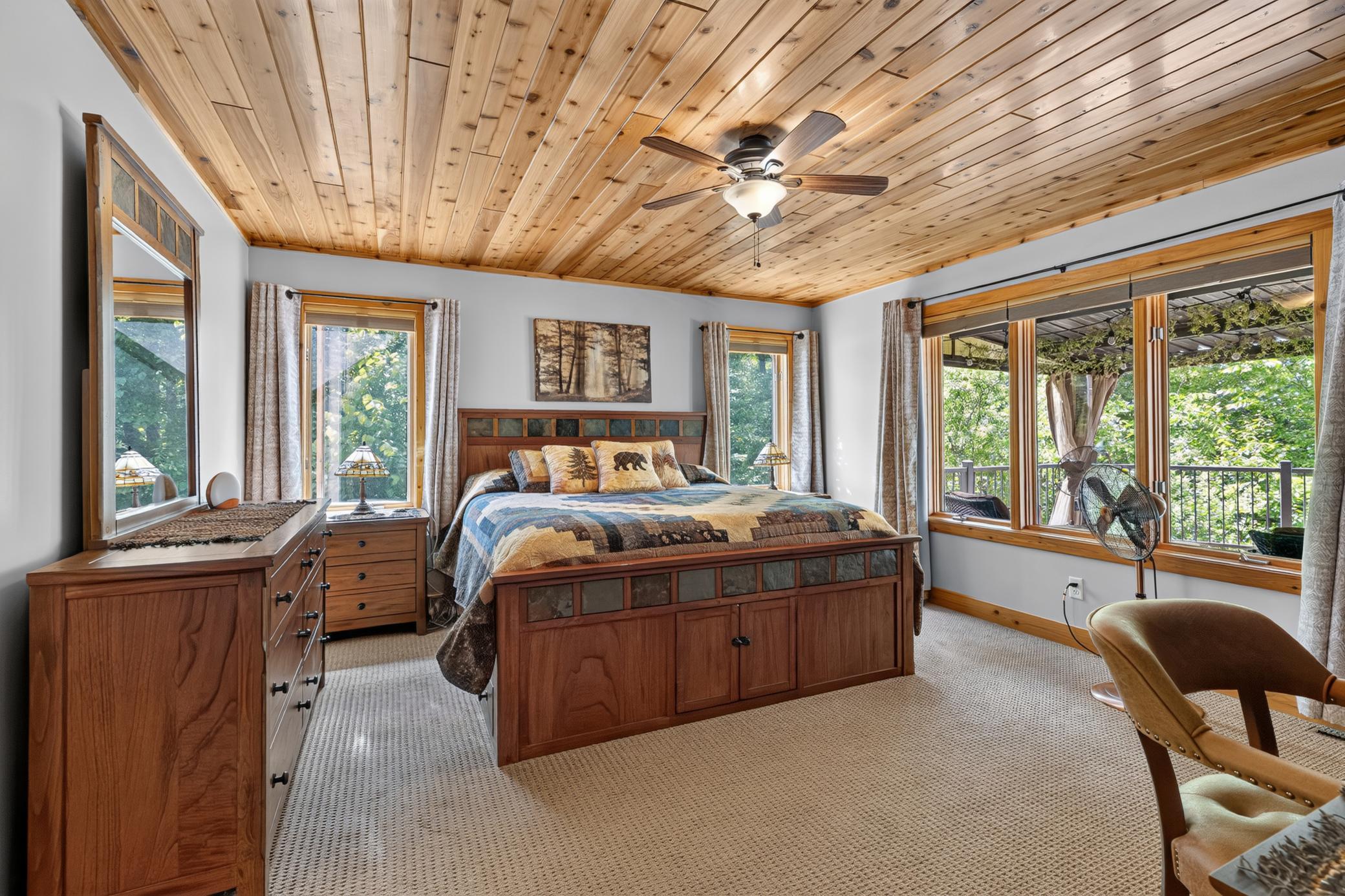 Primary bedroom on the main level.