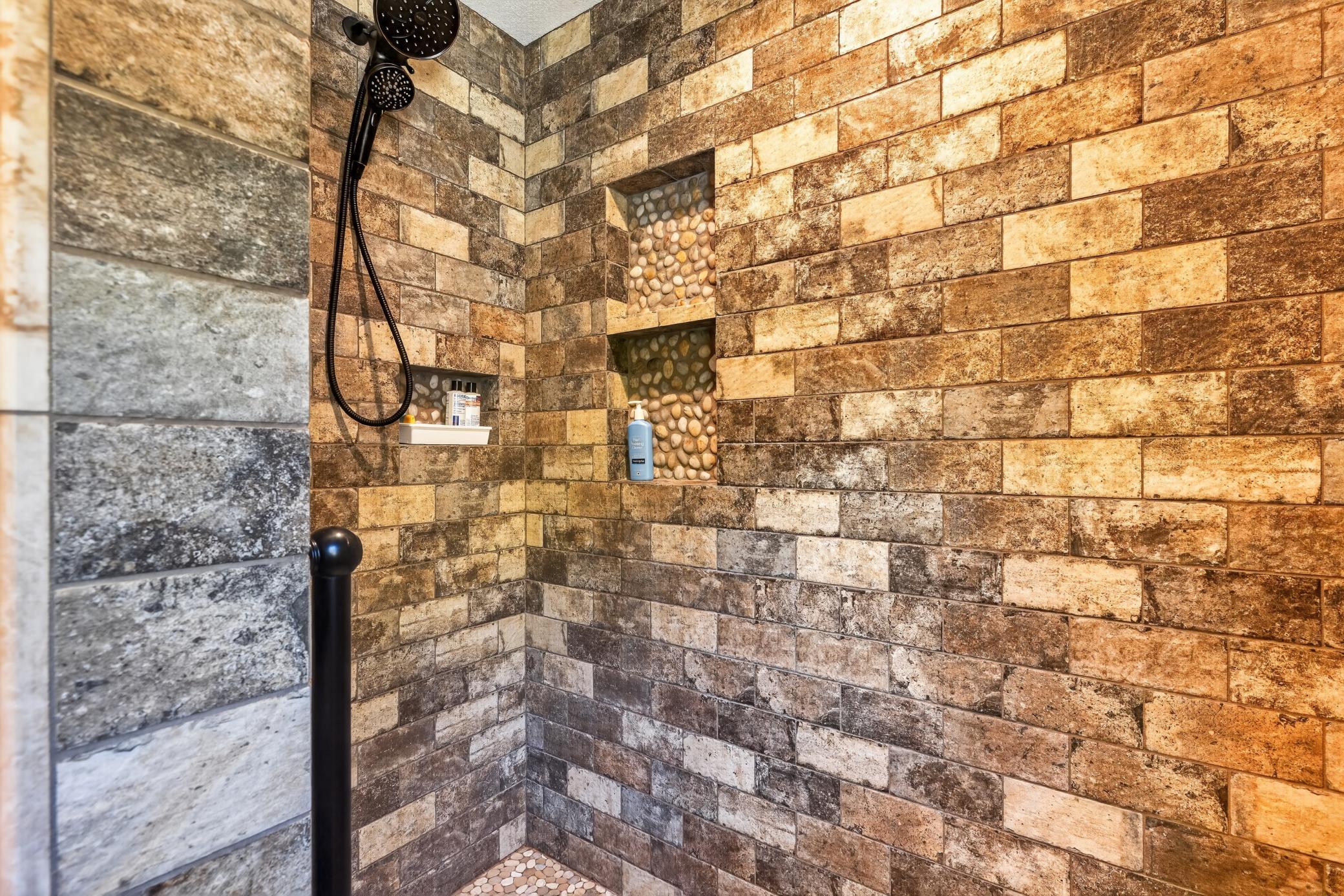 Primary shower detail.