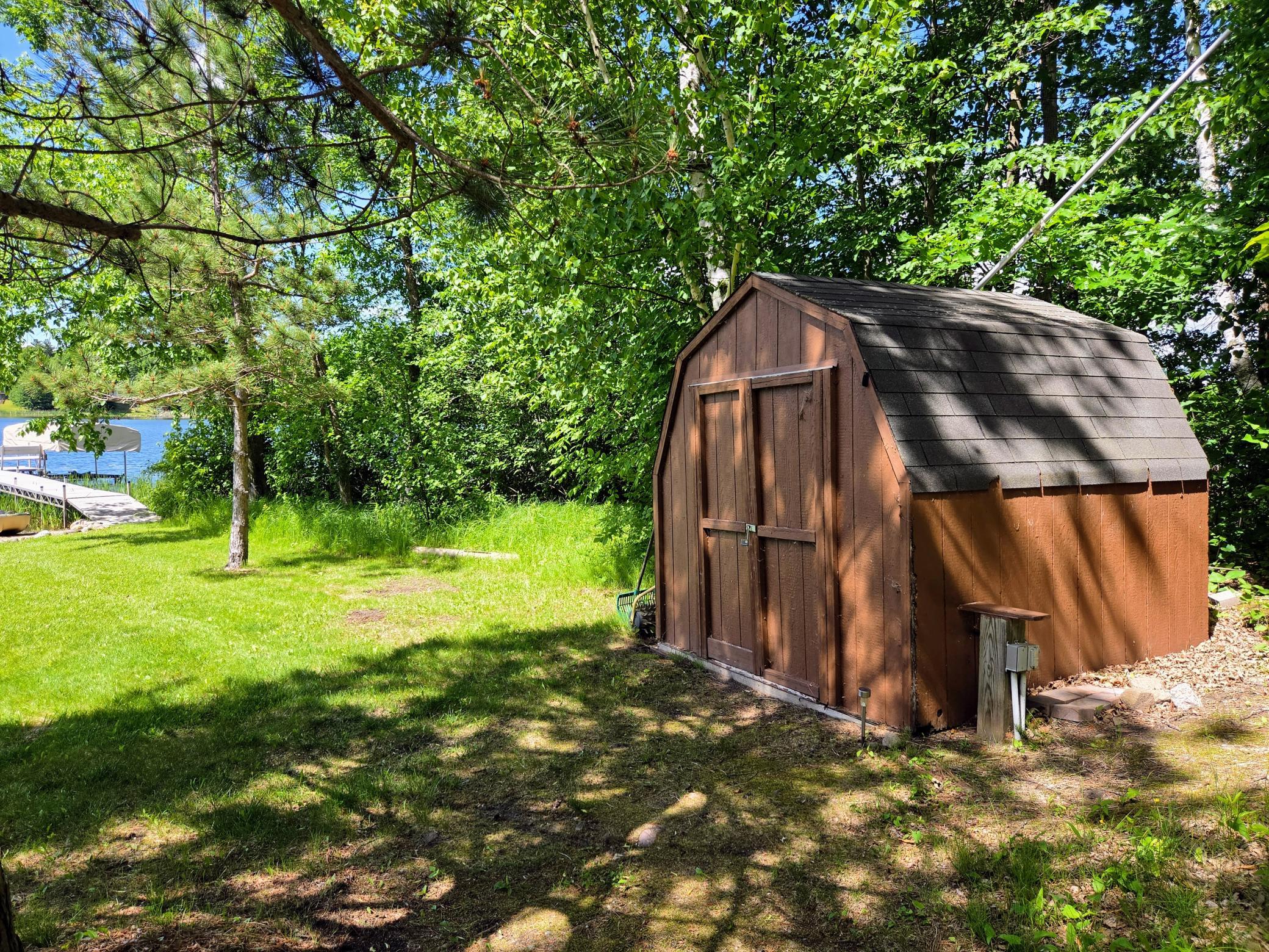 lakeside shed for all of the lake toys.