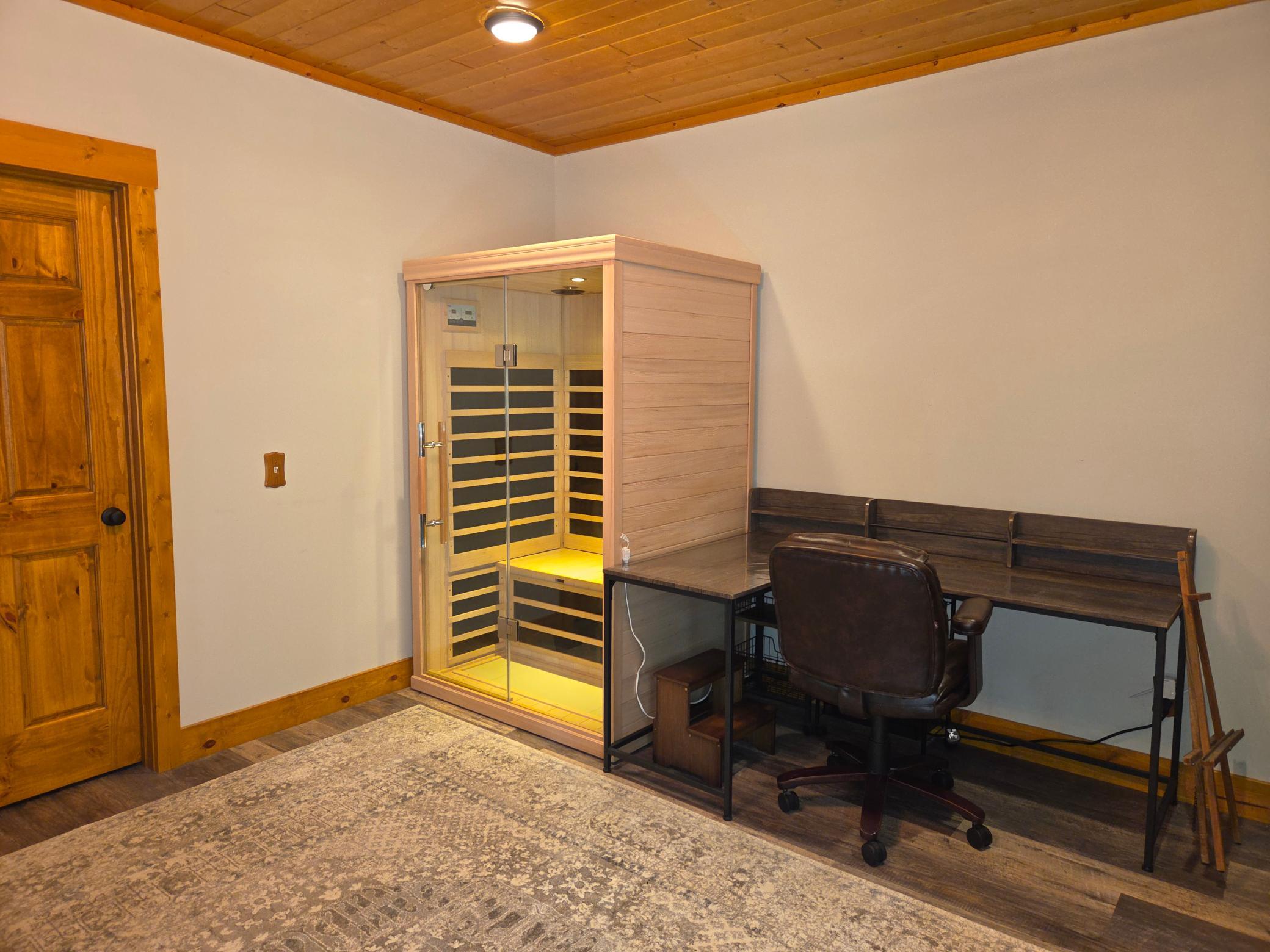 Sauna in lower level bedroom included.