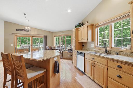 You will love all the natural light in this fabulous kitchen/dining area.
