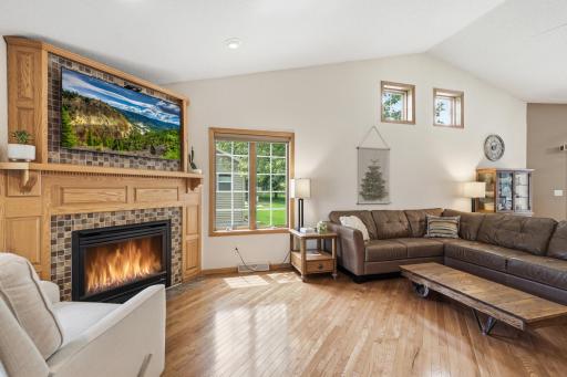 Relax by the fireplace while watching your favorite TV shows on those cold winter evenings!