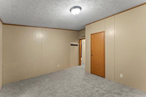 Your third bedroom includes a large closet space.