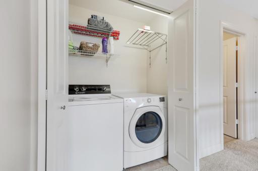 See... I told you the laundry was hidden on the upper level. Just down the hall from the 2 bedrooms.
