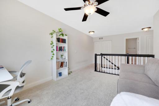 Hey... that closet is hiding the laundry machines conveniently on the upper level!