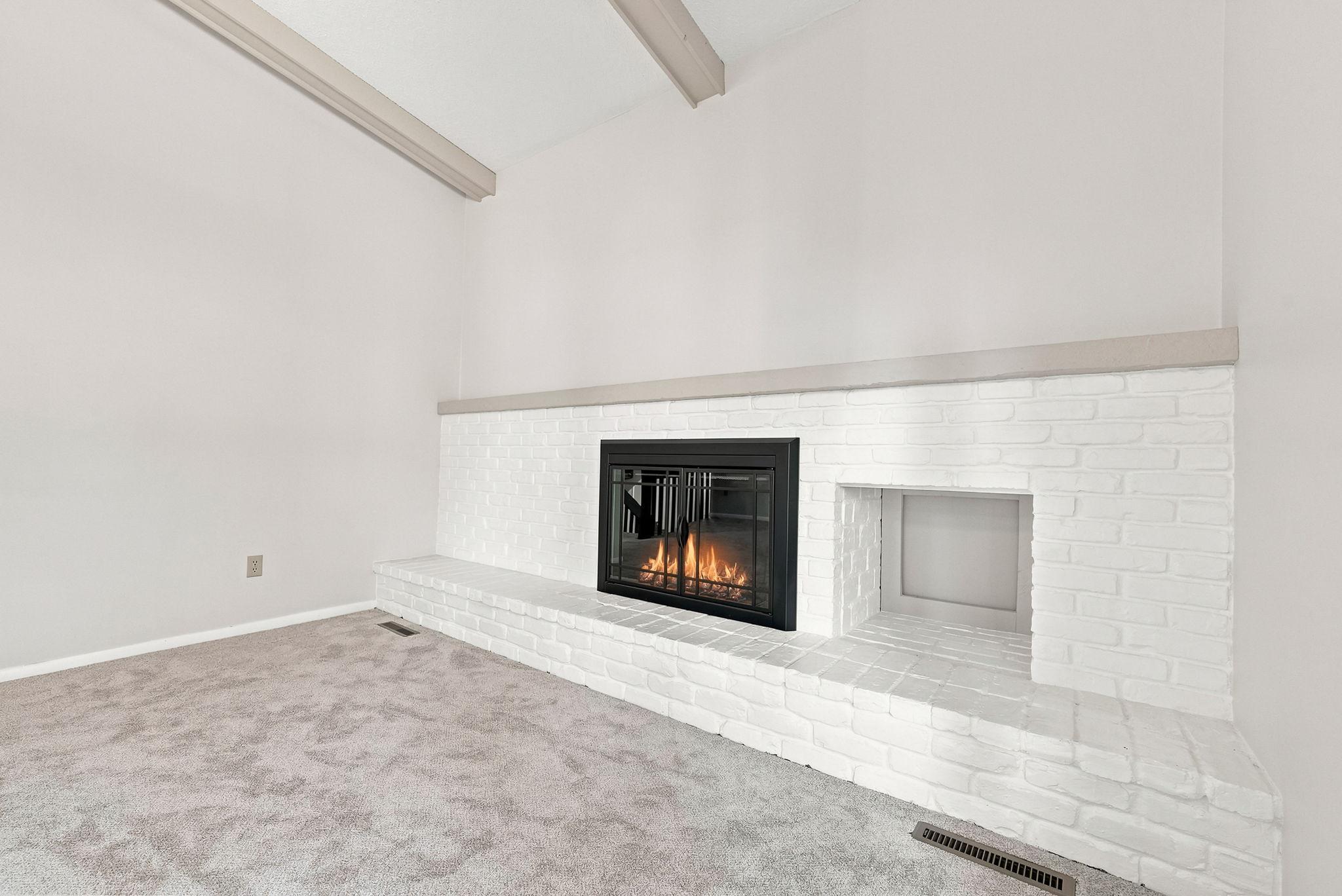 Another view of the fireplace